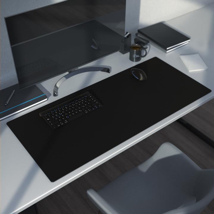 Produktbild CSL Mauspad, Mausmatte XXL, Elegante Leder Optik, Schreibtischunterlage 900 x 400 mm, schwarz (XXL)