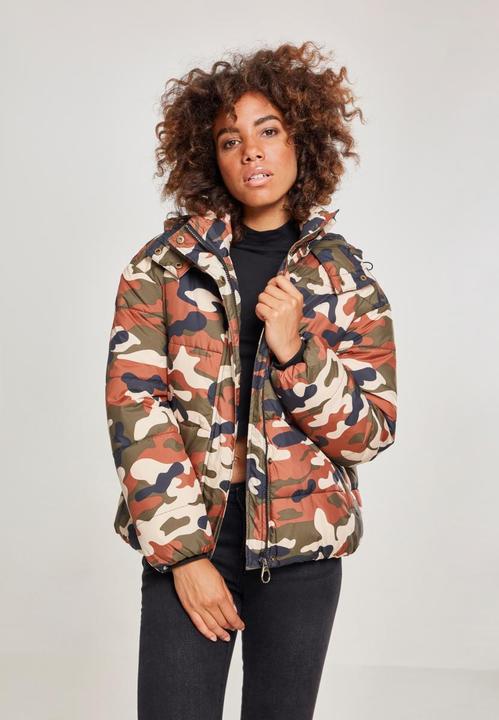 Actual product image Urban Classics Ladies Boyfriend Camo Puffer Jacket (4XL)