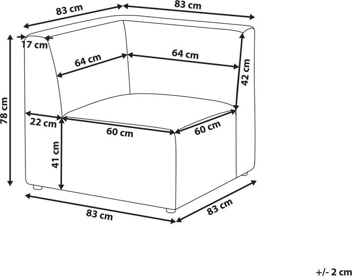 Produktbild Beliani Lemvig (Ecksofa, Modular Sofa)