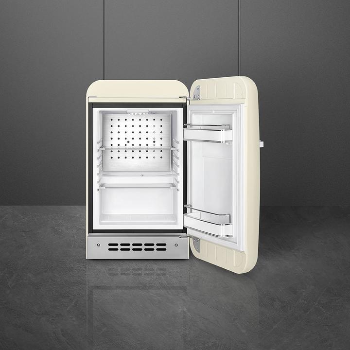 Immagine prodotto Smeg FAB5RCR6 Homebar Stand-Kühlschrank Rechtsanschlag Creme 50s Style 2025 Modell, EEK: C (34 l)