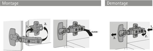 Actual product image Hettich Sensys Topfscharnier mit integrierter Dmpfung, innenliegend 35 mm, 2 Stck