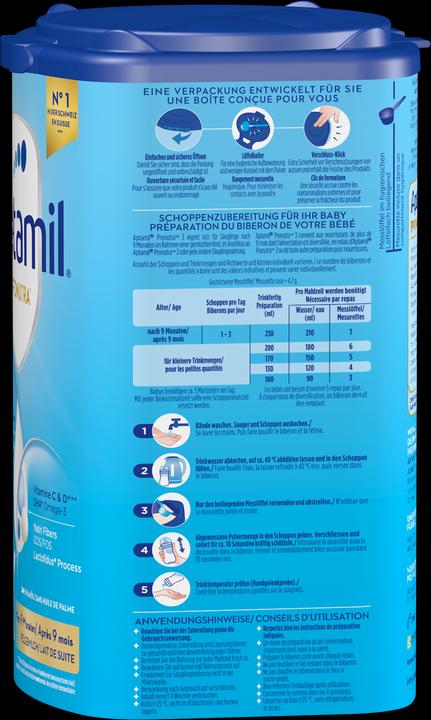 Valori nutrizionali e ingredienti Aptamil Pronutra 3 (800 g, da 8 M.)
