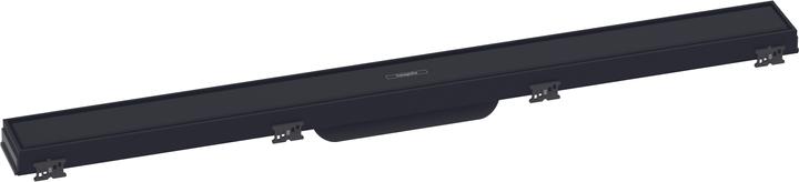 Produktbild hansgrohe Duschrinne RainDrain Match, mit höhenverstellbarem Rahmen 800 mm, mattschwarz (800 mm)