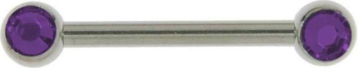 Produktbild Bijouteria Brustpiercing (Chirurgenstahl 316L, Premium Kristall)