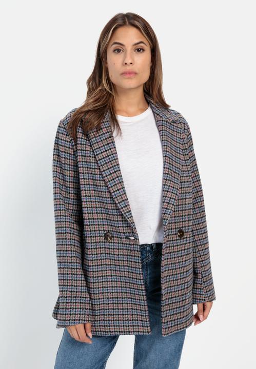 Actual product image Camel Active Oversized blazer with chequered pattern (48)