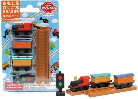 Iwako Radiergummi Locomotive Set