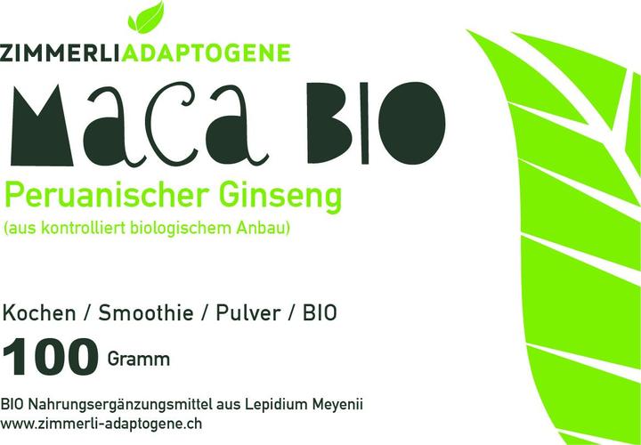 Produktbild Zimmerli Adaptogene Maca Pulver (BIO) (1 Stück, Pulver, 100 g)