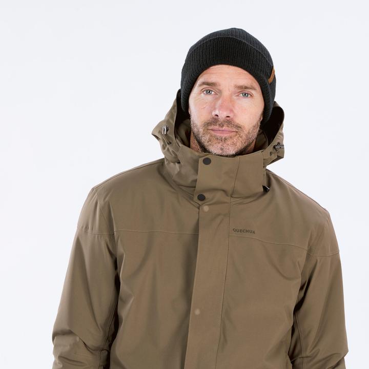 Produktbild Quechua Parka Winterjacke Herren warm bis -10 °C wasserdicht Winterwandern - SH500 blau (L)