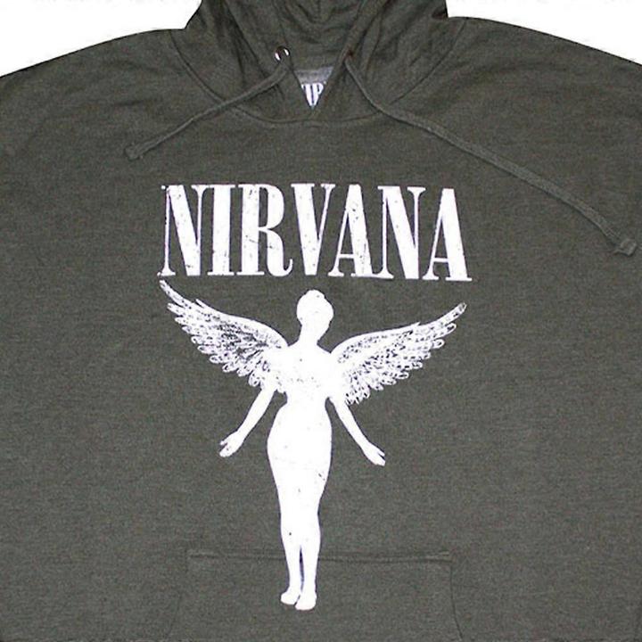 Actual product image Nirvana Unisex Adult Angelic Pull Over Hoodie (L)