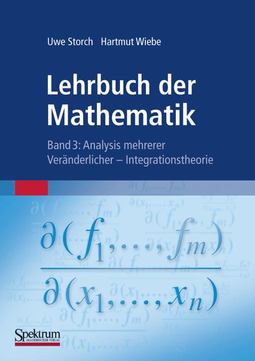 Produktbild Lehrbuch der Mathematik, Band 3 (Deutsch, Hartmut Wiebe, Uwe Storch, 2010)