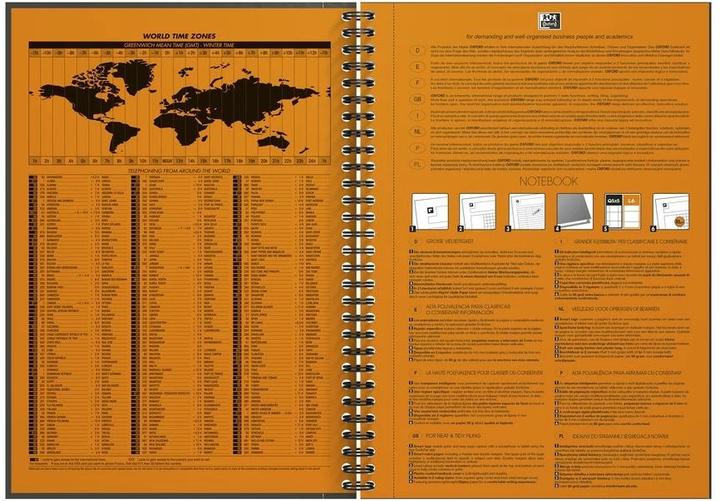 Actual product image Oxford International Notebook (B5, Checked, Soft cover)