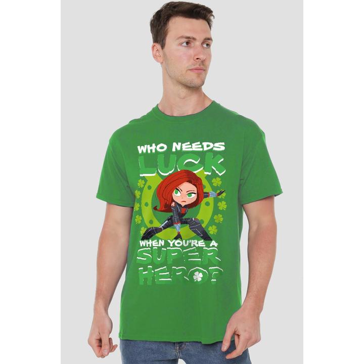 Immagine prodotto St Patrick's Day Lucky Maglietta Giorno di San Patrizio Supereroe Uomo (3XL)