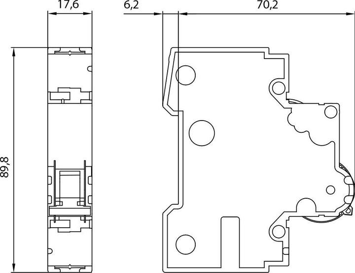 Produktbild Siemens Leitungsschutzschalter 5SY6102 6 6kA B2A 1polig T 70