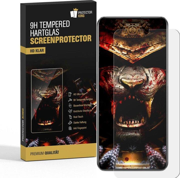 Produktbild Protectorking 1x 3D A++ echtes Tempered 9H Panzerhartglas KLAR (1 Stück, Samsung Galaxy A02)