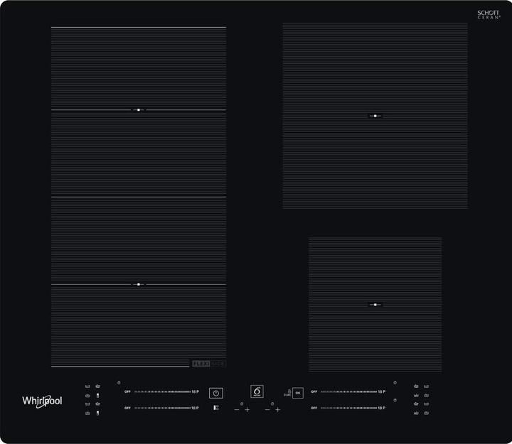 Actual product image Whirlpool induction hob WF S7560 NE 60 cm, 1 FlexiSlide, Booster, Black