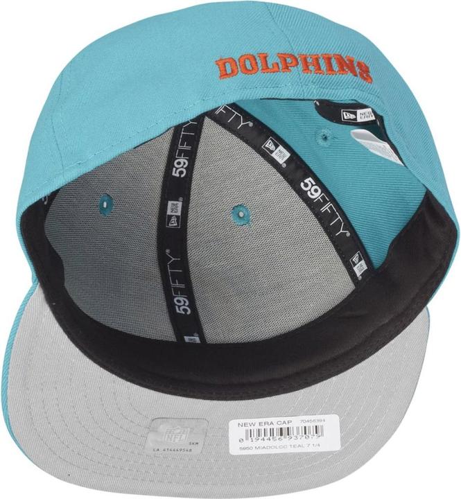 Produktbild New Era 59Fifty Cap - NFL RETRO Miami Dolphins aqua - 7 1/8 (7 1/8)