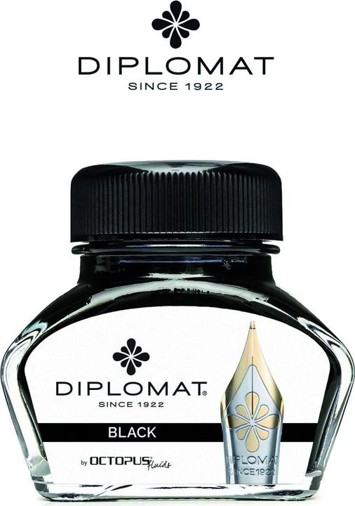 Produktbild Diplomat Tintenglas Schwarz 30ml (Tintenfass, Schwarz)