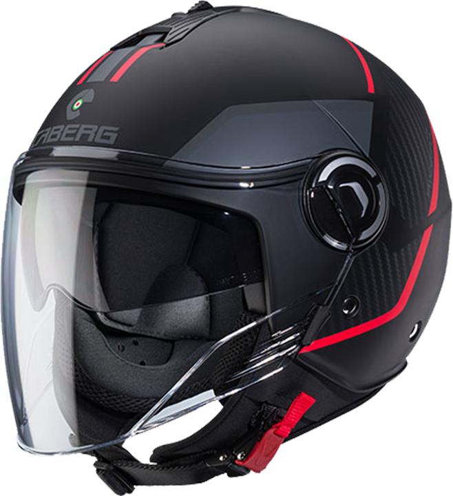 Black-red-dark grey matt