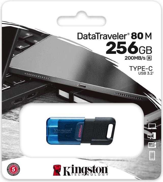 Image du produit Kingston DataTraveler 80 M (256 Go, USB-C)