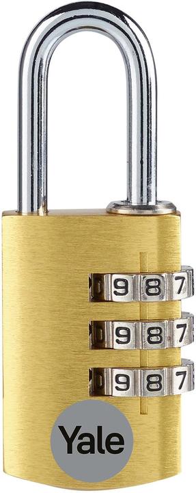 Yale YE3CB/20/121/1/GO Vorhängeschloss 20 mm Gold Zahlenschloss