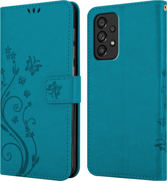 Actual product image Cadorabo Flower Book Case for Samsung Galaxy A53 5G (Samsung Galaxy A53 5G)