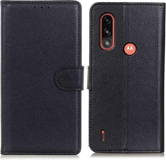 Immagine prodotto MU Classic Serie di copertine per libri in pelle Litchi (Potenza del Motorola Moto E7)