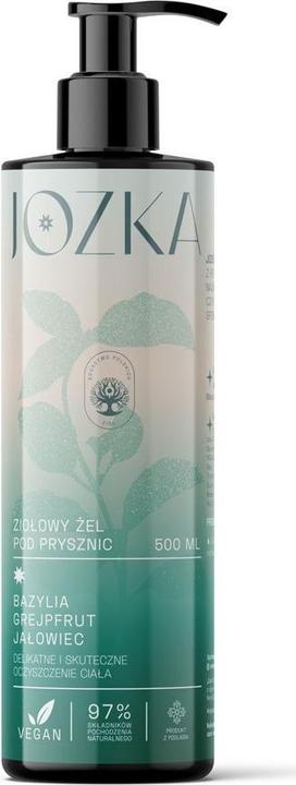 Actual product image Dary Natury Herbal Shower Gel (Basil, Grapefruit, Juniper) 500 ml - Jozka (Gifts of Nature) (500 ml)