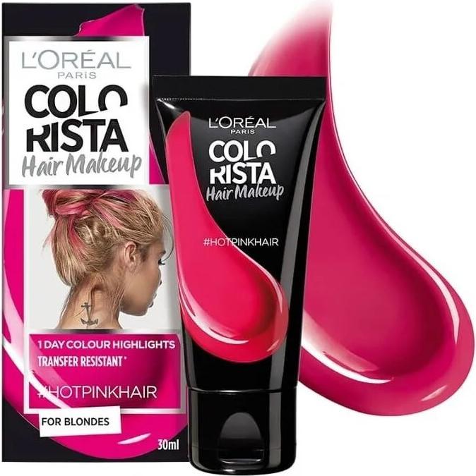 Produktbild L'Oréal Paris L'Oreal Colorista Hair Makeup Temporäre Haarfarbe #hotpink 30ml (#hotpink)