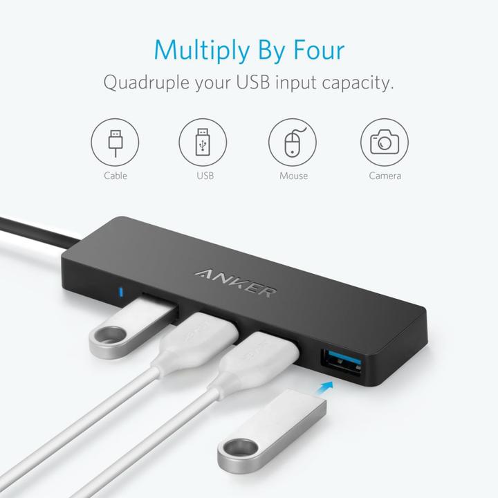 Actual product image Anker Data Hub 4-in-1 (USB-C, 4 Ports)