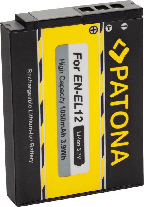 Actual product image Patona Battery EN-EL12, 800 mAh / 3.7V (Rechargeable battery)