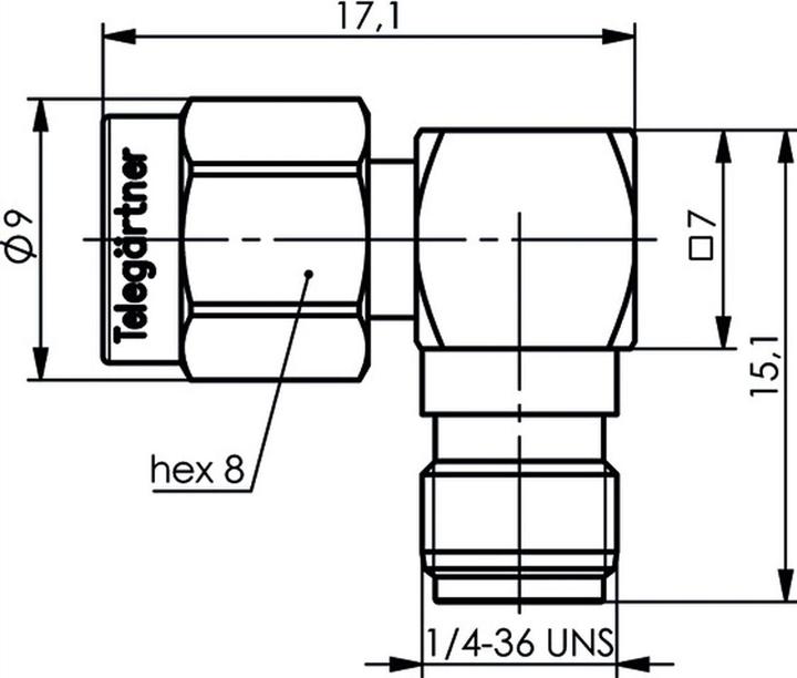 Immagine prodotto Telegärtner Adattatore SMBA spina SMA (Presa d'antenna)