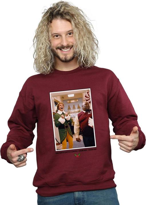 Immagine prodotto Elf OMG Santa Photo Felpa Uomo (XL)