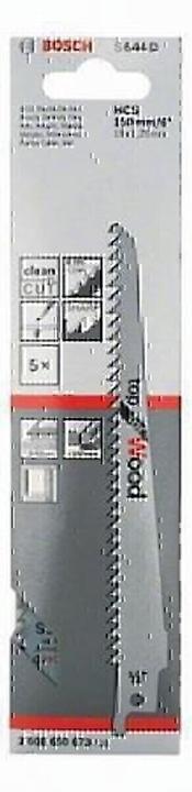 Produktbild Bosch Professional Zubehör Säbelsägeblatt S 644 D, Top for Wood, 5er-Pack