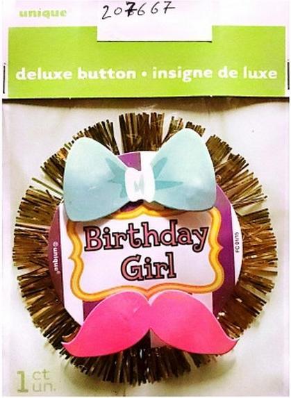 Produktbild Unique Party PartyButton Birthday Girl