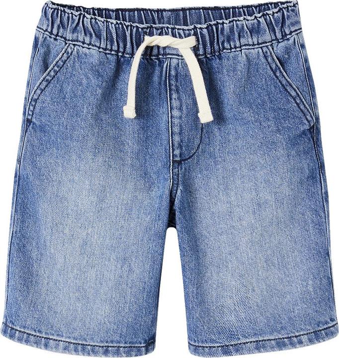 Vertbaudet Jungen Jeans-Shorts mit Schlupfbund Oeko-Tex