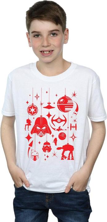 Actual product image Star Wars Boys Christmas Decorations T-Shirt (140, 146)