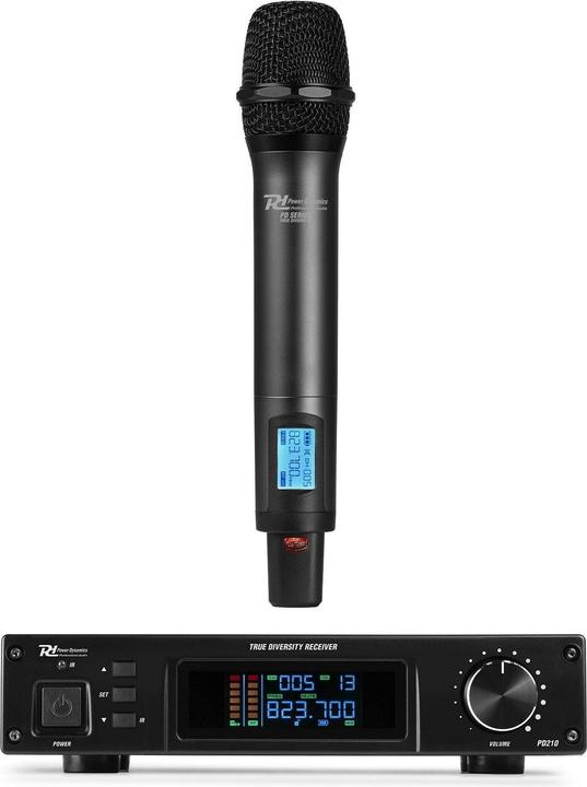 Immagine prodotto Power Dynamics PD210 UHF microfoonsysteem met draadloze handmicrofoon - 160 kanalen -