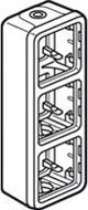 Produktbild Legrand Plexo55 Modular Gehäuse 3-fach senkrecht Feuchtraum Aufputz grau 069679