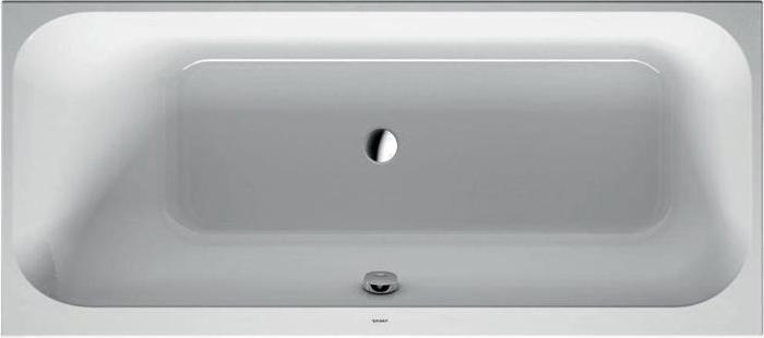 Actual product image Duravit Rectangular bath Happy D,2 70 x 160 cm white smooth 7003080000000 (215 l, 160 cm, 70 cm)