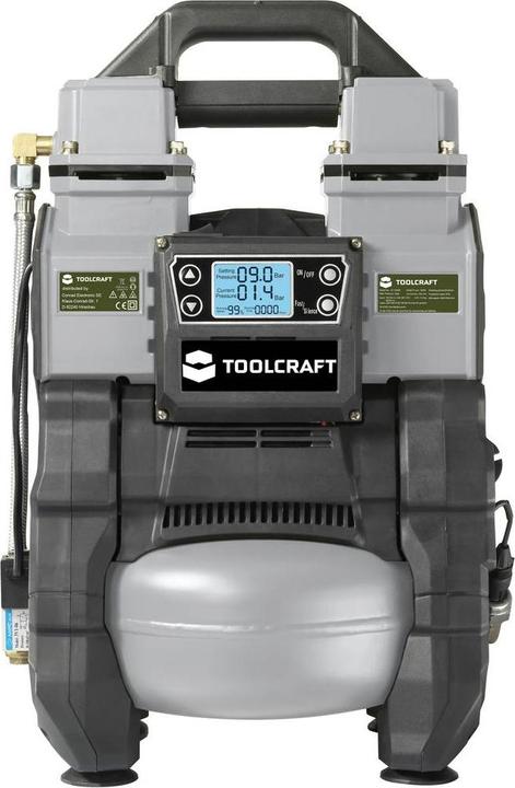 Actual product image Toolcraft Air compressor 12 VDC, 18 VDC/ 230 VAC 9 bar (9 bar, 5 l)