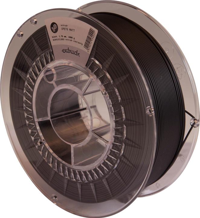 Image du produit Extrudr Filament XPETG noir mat 1.75mm 2500g (PETG, 1.75 mm, 2.50 g, Noir)