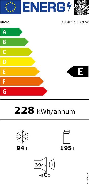 Energie-Label Miele KD 4052 E EL ACTIVE (289 l)