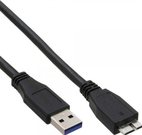 Actual product image InLine USB 3.0 cable A male to Micro B male black 1.5m (1.50 m, USB 3.0)