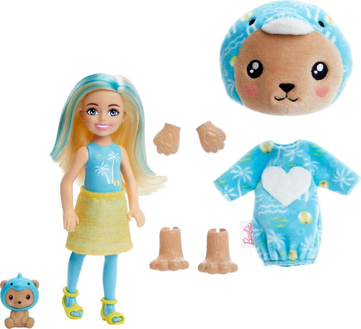 Productafbeelding Barbie Cutie Onthulling Chelsea Kostuum Cuties Serie - Teddy Dolfijn