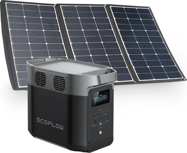 Autosolar EcoFlow Delta 2 inkl. 195 Watt Solarkoffer (1024 Wh, 12 kg)