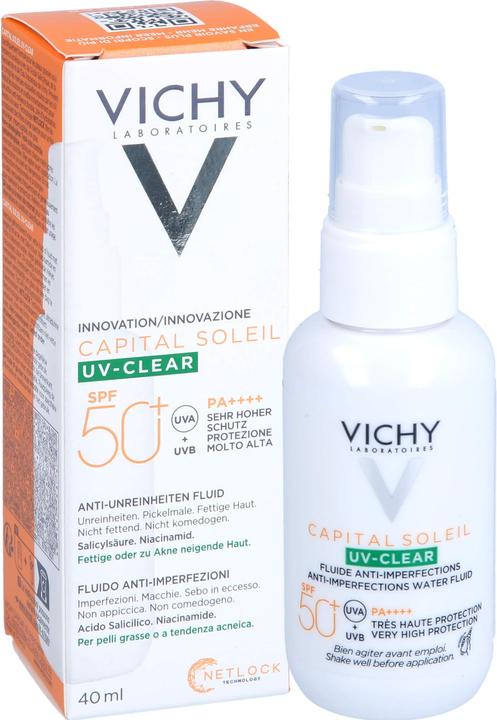 Actual product image Vichy Capital Soleil UV-Clear 40ml (Sun cream face, SPF 50+, 40 ml, 65 g)