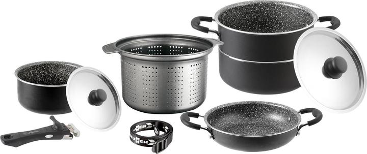 Immagine prodotto Brunner Set di pentole piratesche 7 + 1 (22 cm, Pentola)
