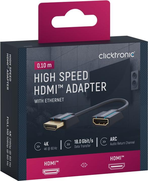 Actual product image Goobay Clicktronic HDMI Flexadapter 0.1m (0.10 m, HDMI)