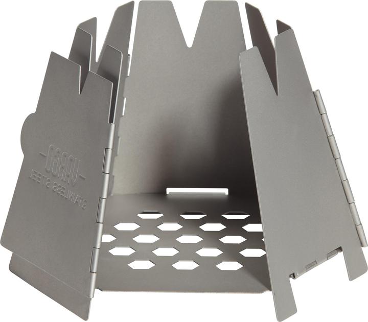Image du produit Vargo Poêle à bois Hexagon acier inoxydable