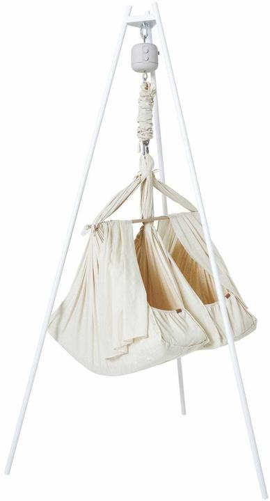 Produktbild Membantu Set mit Ständer mit Federwiege Zwillinge Premium und Motor LeeLo01 (Cozy Cradle)